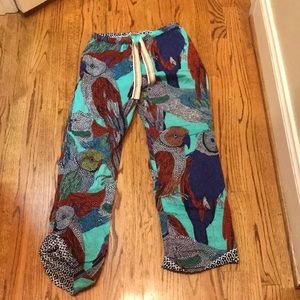 Anthropology parrot pants